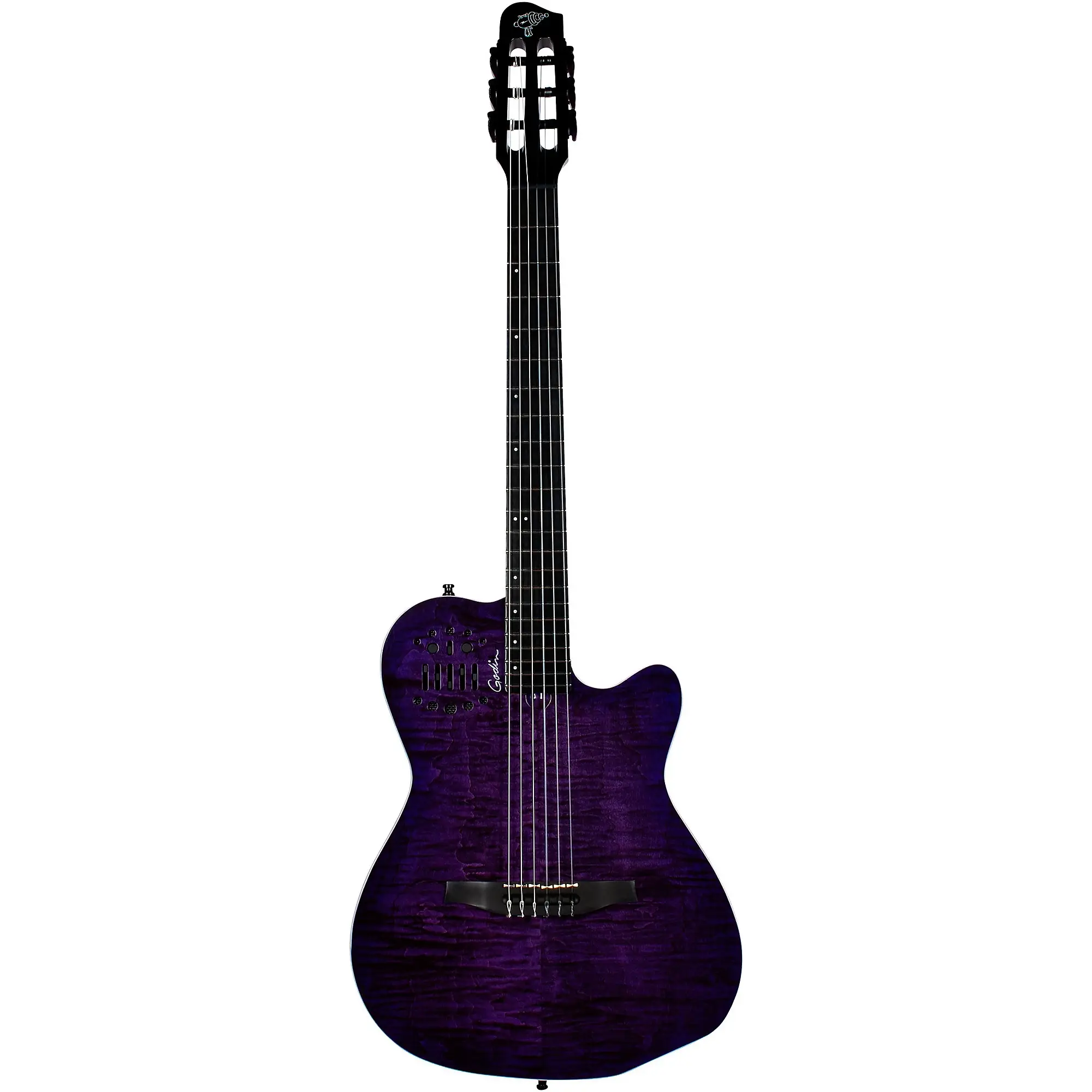 Godin ACS Nylon Steve Stevens Signature 25th Anniversary Elektro Klasik Gitar (Mor)