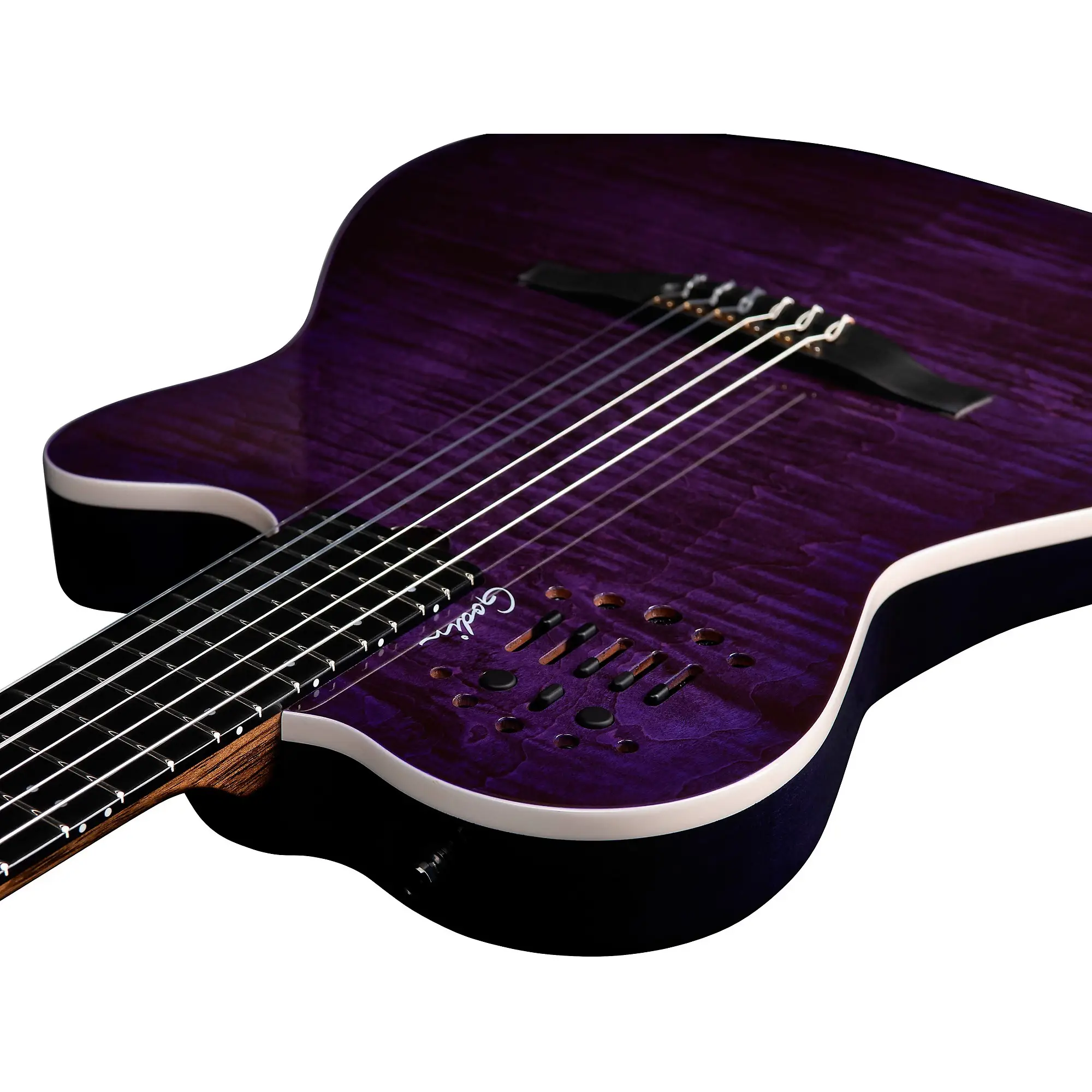 Godin ACS Nylon Steve Stevens Signature 25th Anniversary Elektro Klasik Gitar (Mor) Godin ACS Nylon Steve Stevens Signature 25th Anniversary Elektro Klasik Gitar (Mor)