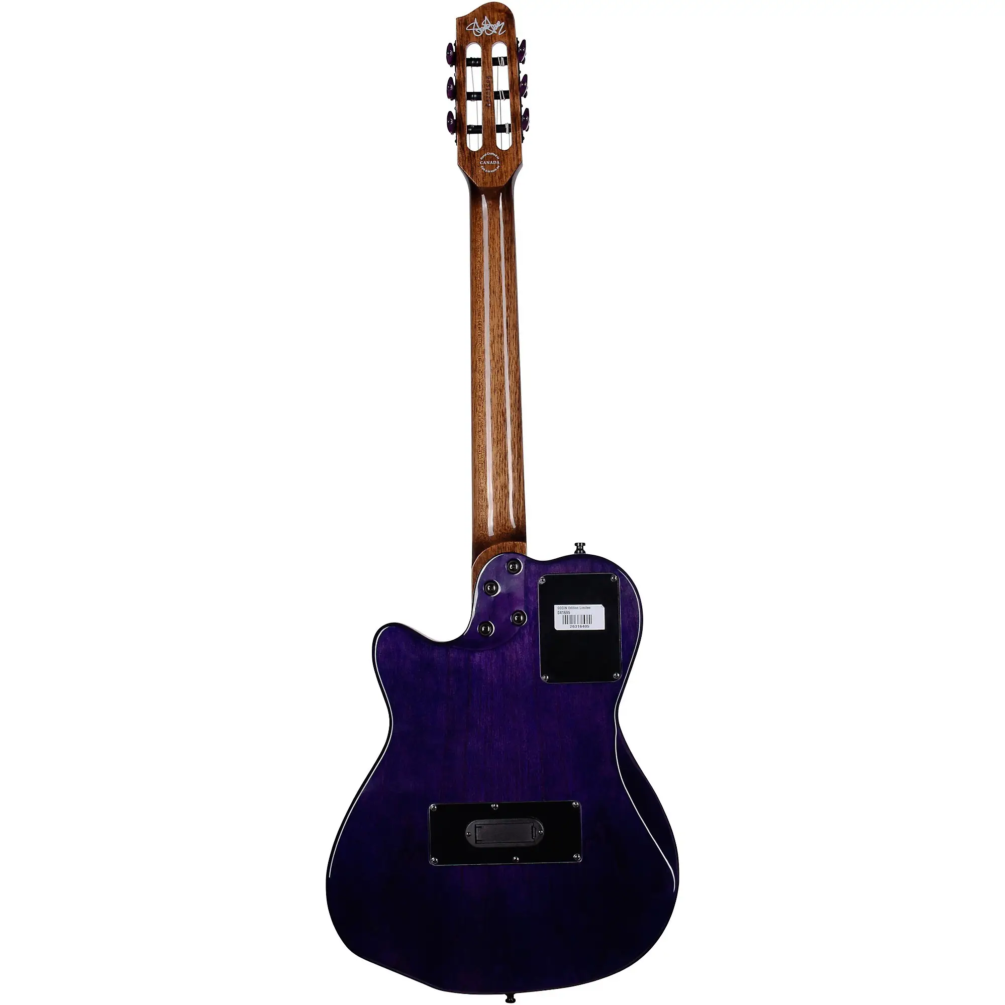 Godin ACS Nylon Steve Stevens Signature 25th Anniversary Elektro Klasik Gitar (Mor) Godin ACS Nylon Steve Stevens Signature 25th Anniversary Elektro Klasik Gitar (Mor)