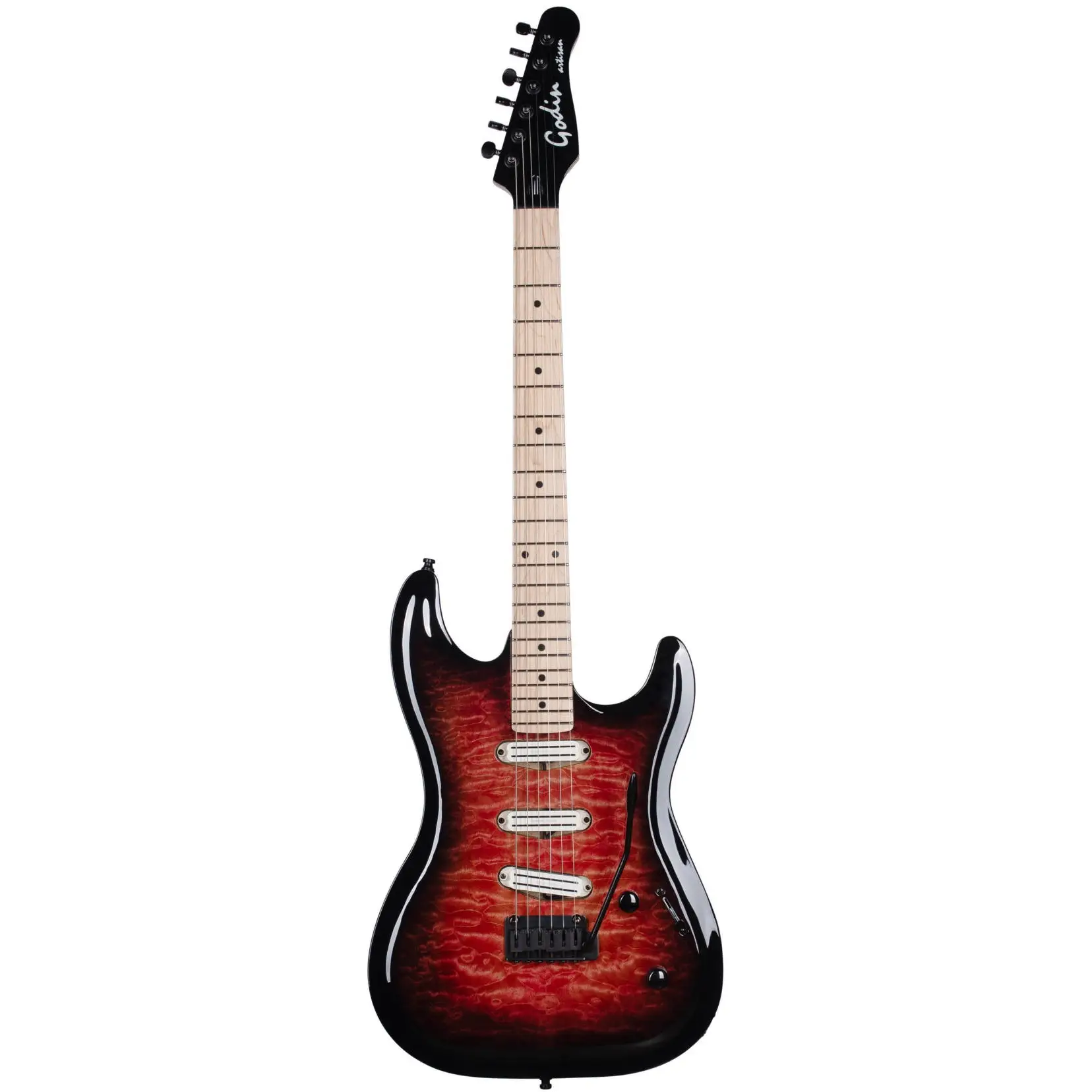 Godin Artisan ST-III Elektro Gitar (Midnight Pink)