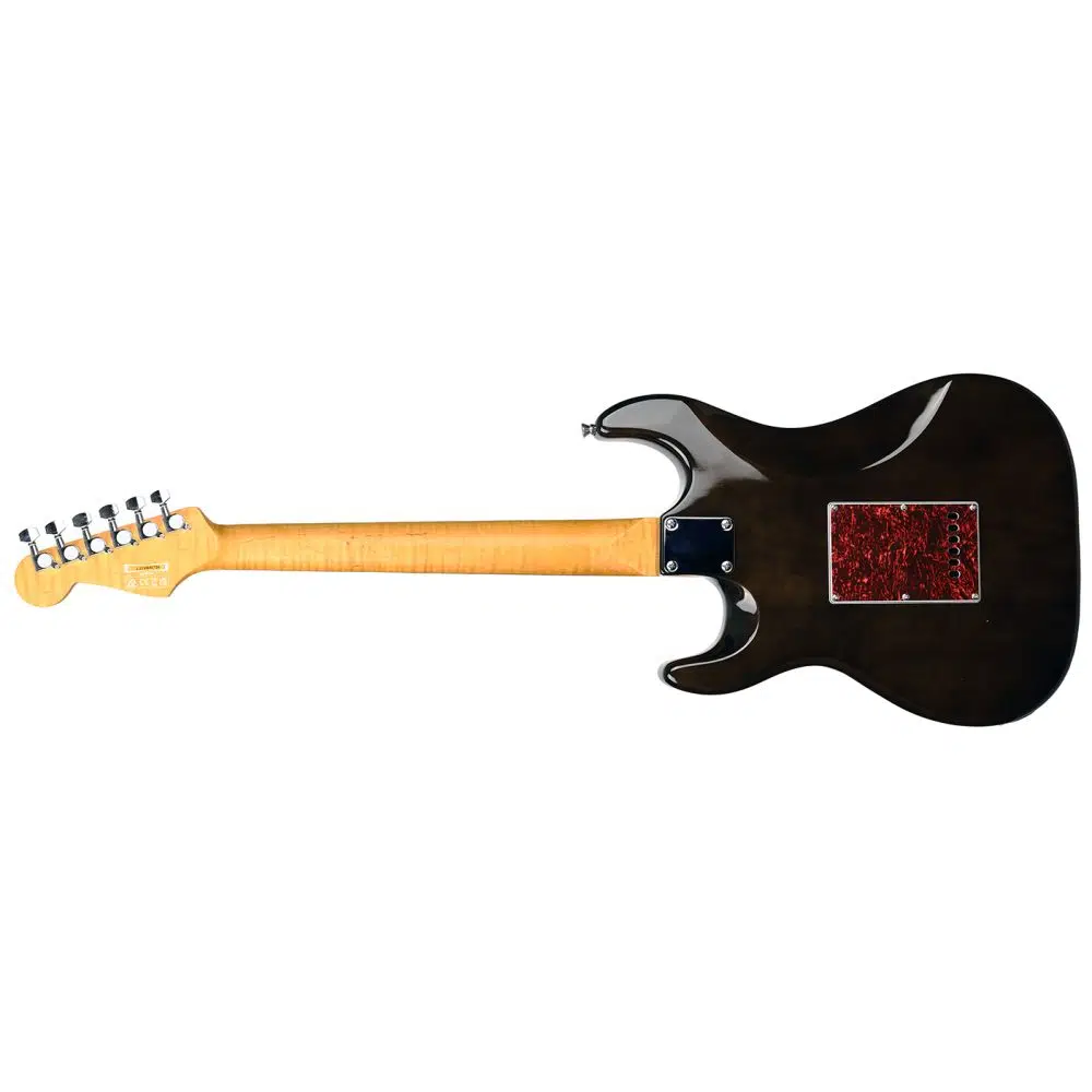 Guson SuperStrat HSS Elektro Gitar Quilted Siyah Guson SuperStrat HSS Elektro Gitar Quilted Siyah