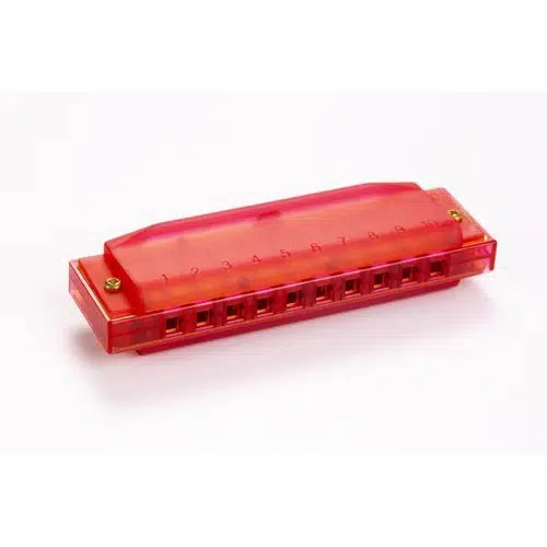Hohner M1110R Translucent Red Harp (Do Majör) Hohner M1110R Translucent Red Harp (Do Majör)