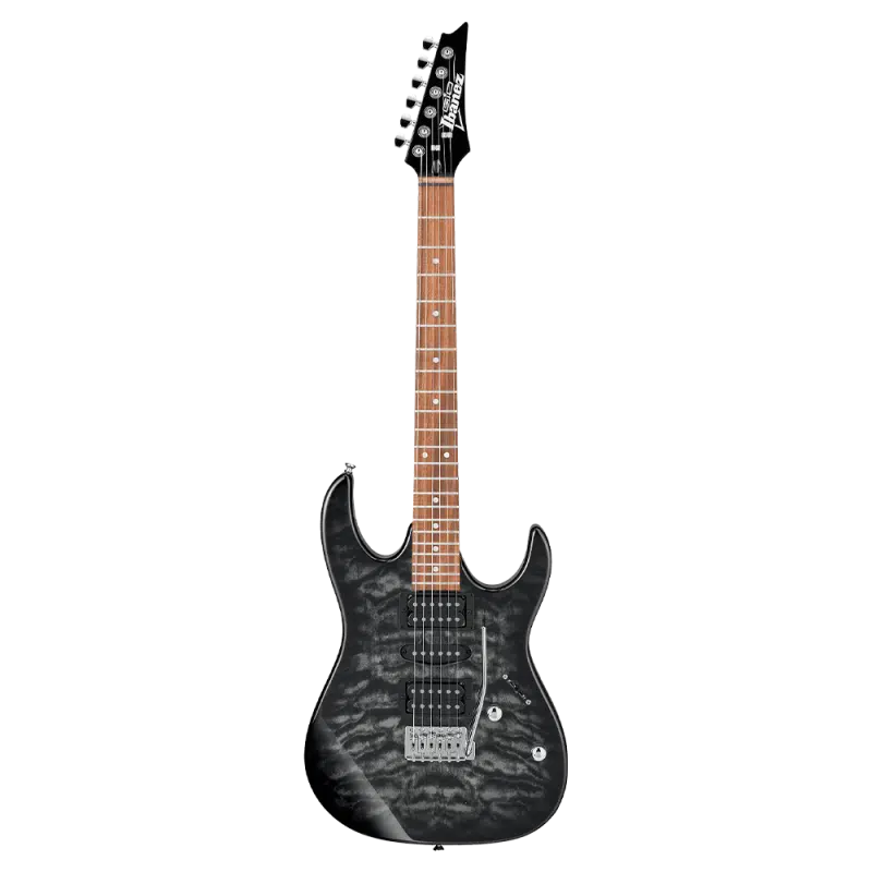 Ibanez GRX70QA-TKS Transparent Black Sunburst Elektro Gitar Ibanez GRX70QA-TKS Transparent Black Sunburst Elektro Gitar