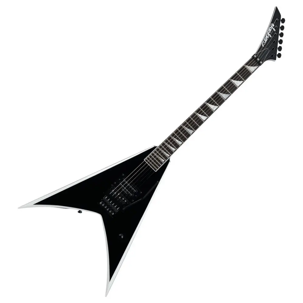 Jackson Pro Serisi Wes Borland King V Abanoz Klavye Black w White Bevels Elektro Gitar