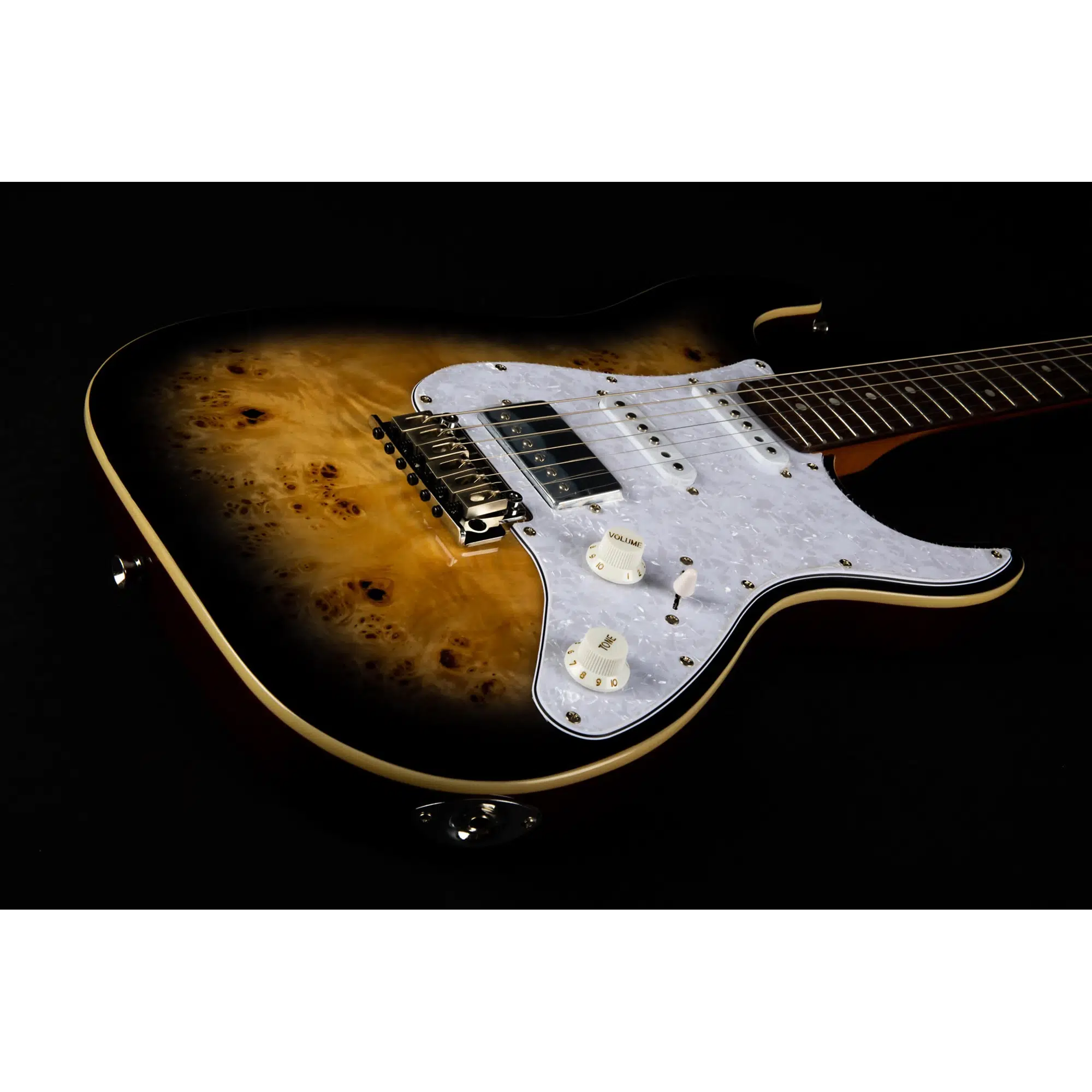 Jet JS-450 QTB R HSS Elektro Gitar (Transparent Brown) Jet JS-450 QTB R HSS Elektro Gitar (Transparent Brown)