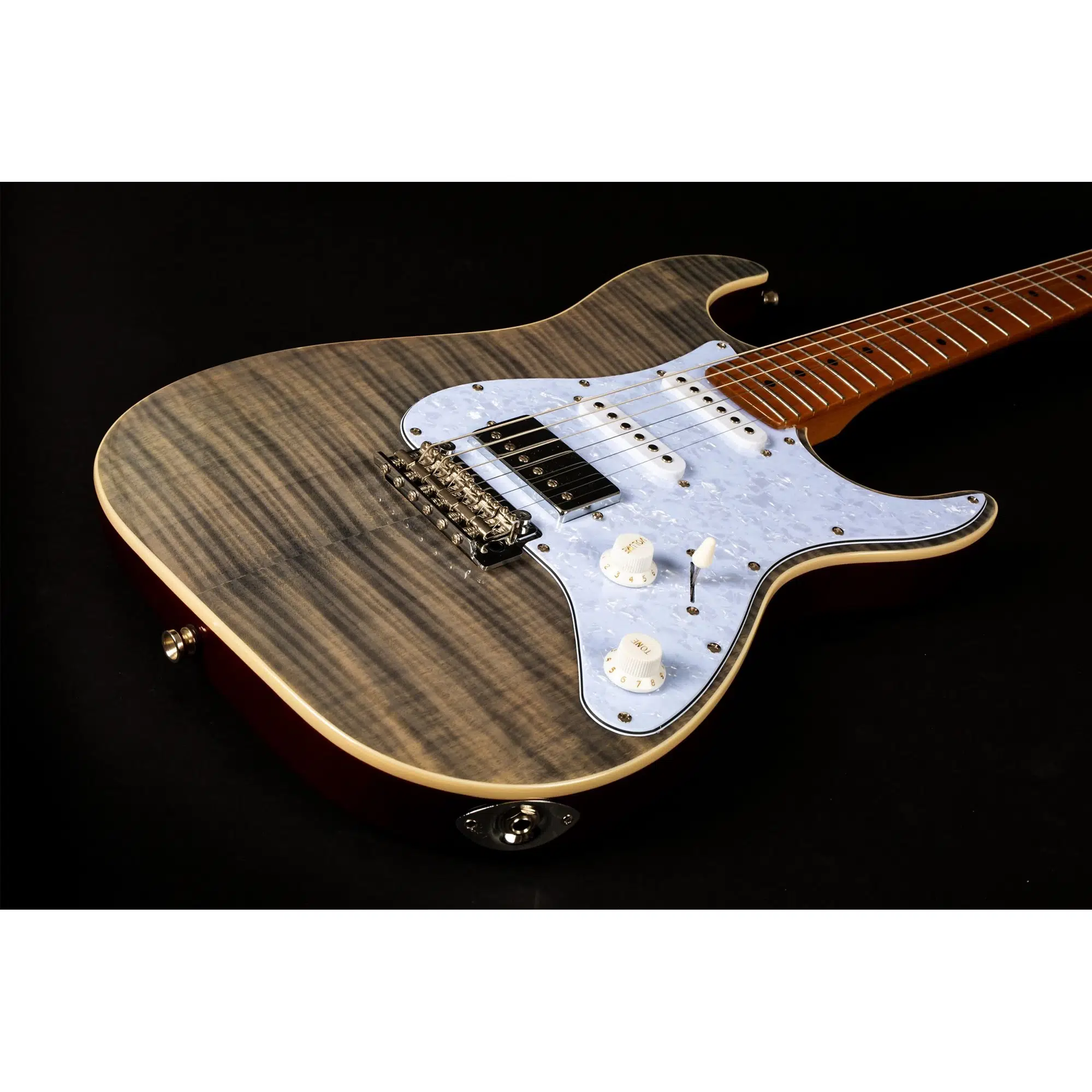 Jet JS-450 TBK HSS Elektro Gitar (Transparent Black) Jet JS-450 TBK HSS Elektro Gitar (Transparent Black)