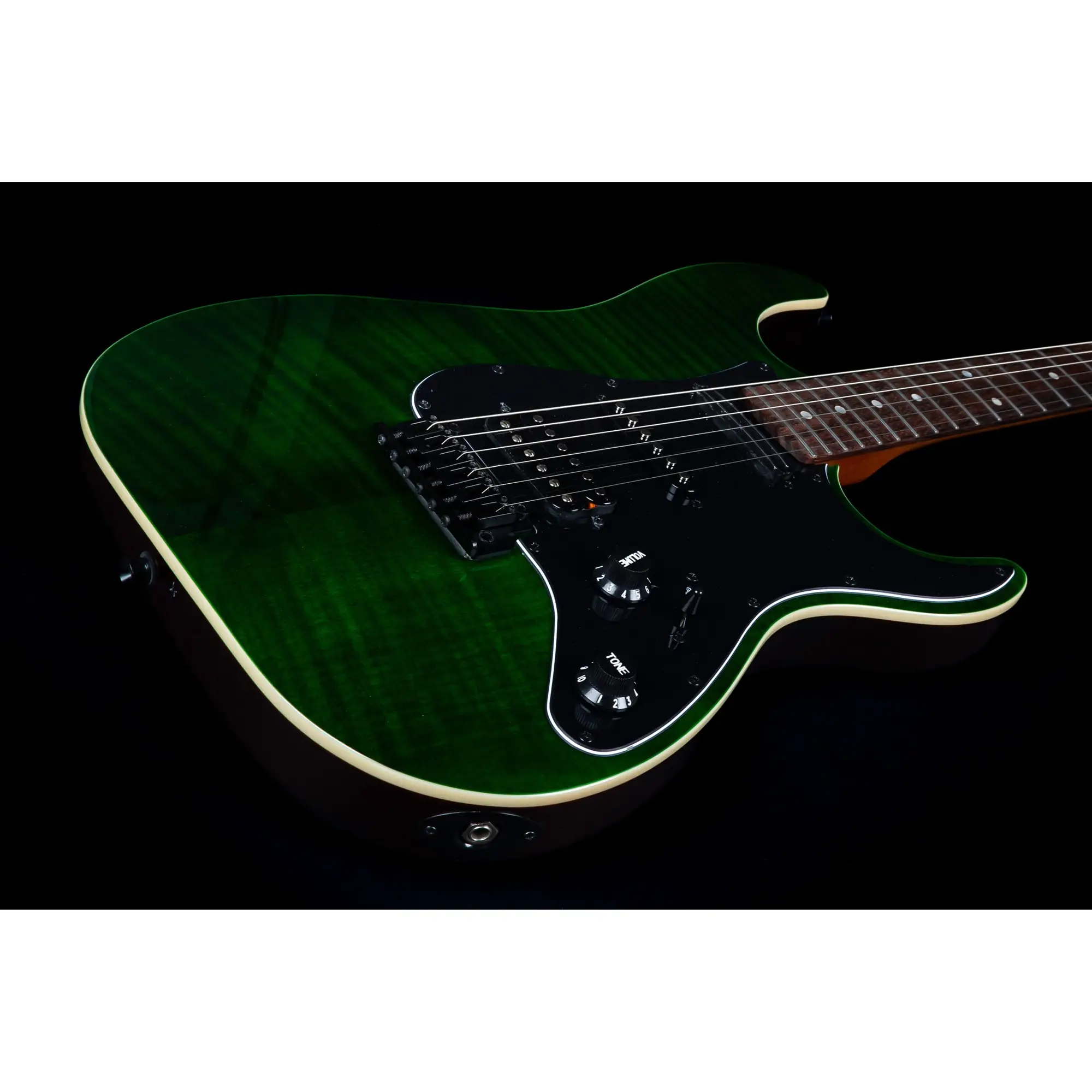 Jet JS-450 TGR R HSS Elektro Gitar (Transparent Green) Jet JS-450 TGR R HSS Elektro Gitar (Transparent Green)