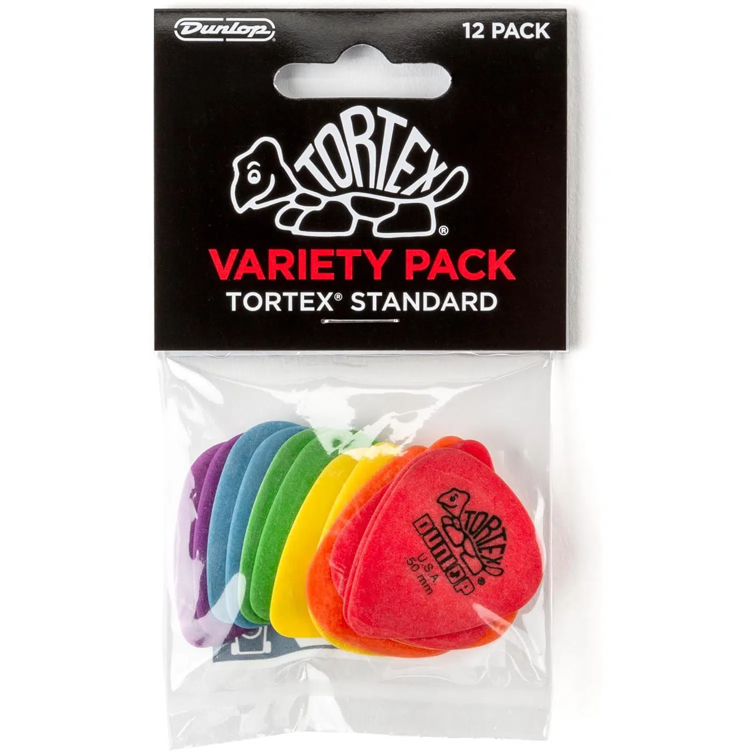 Jim Dunlop Picks Variety Pvp418 Tortex Standard 12'li Paket Pena (50, .60, .73, .88, 1.0, 1.14 mm)