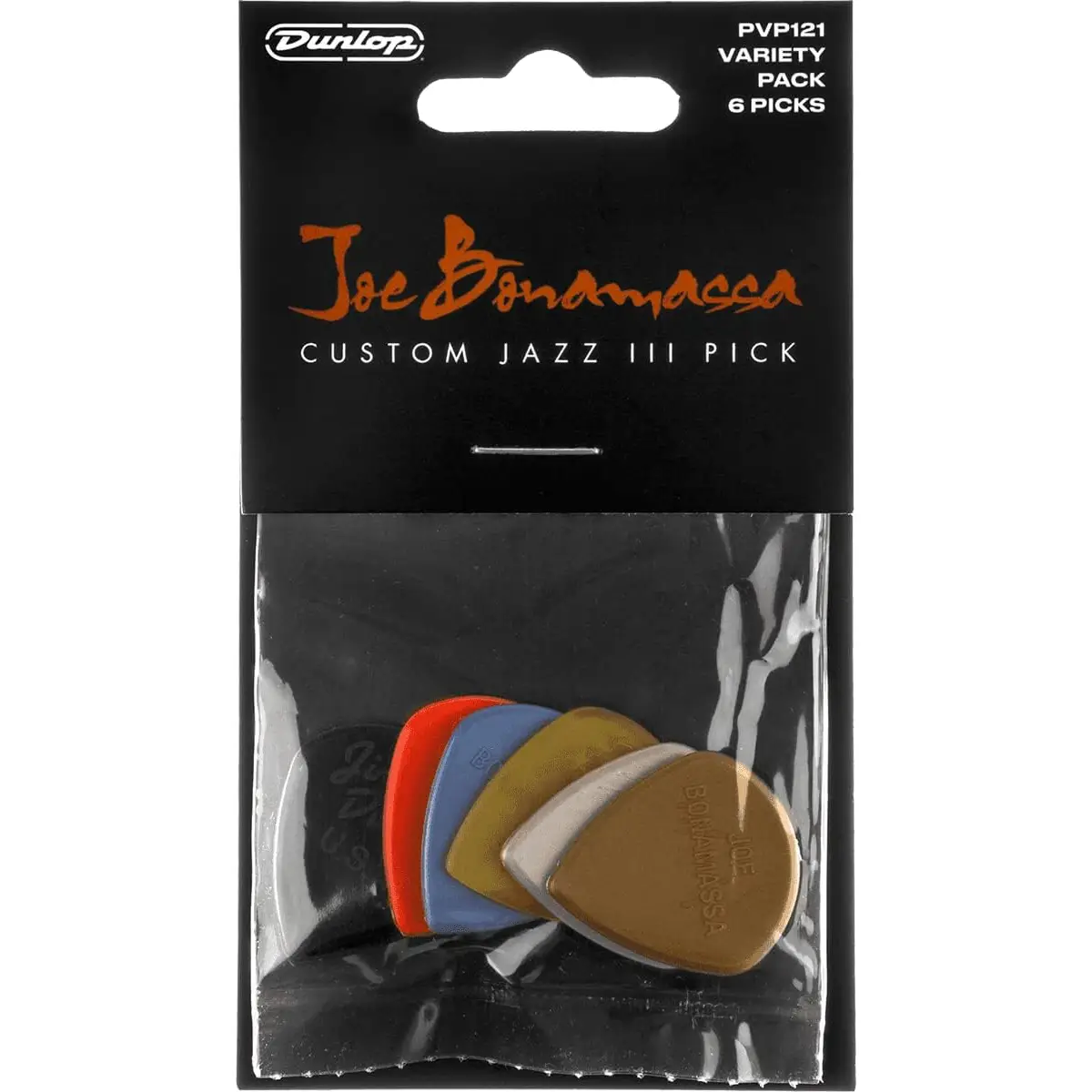 Jim Dunlop PVP121 Joe Bonamassa Jazz III Variety 6'lı Paket Pena