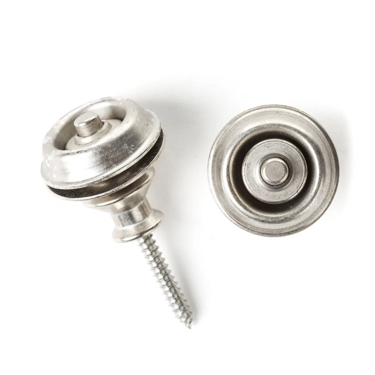 Jim Dunlop SLS1035VN Straplok Dual Design Vintage Nickel Askı Kilidi Jim Dunlop SLS1035VN Straplok Dual Design Vintage Nickel Askı Kilidi