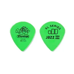 Jim Dunlop Tortex Green Jazz III XL Pena (0.88mm)