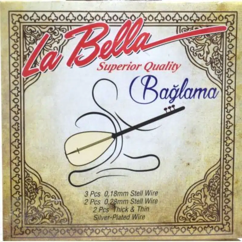 La Bella Strings SBH-18 0,18 Kısa Sap Bağlama Takım Tel La Bella Strings SBH-18 0,18 Kısa Sap Bağlama Takım Tel
