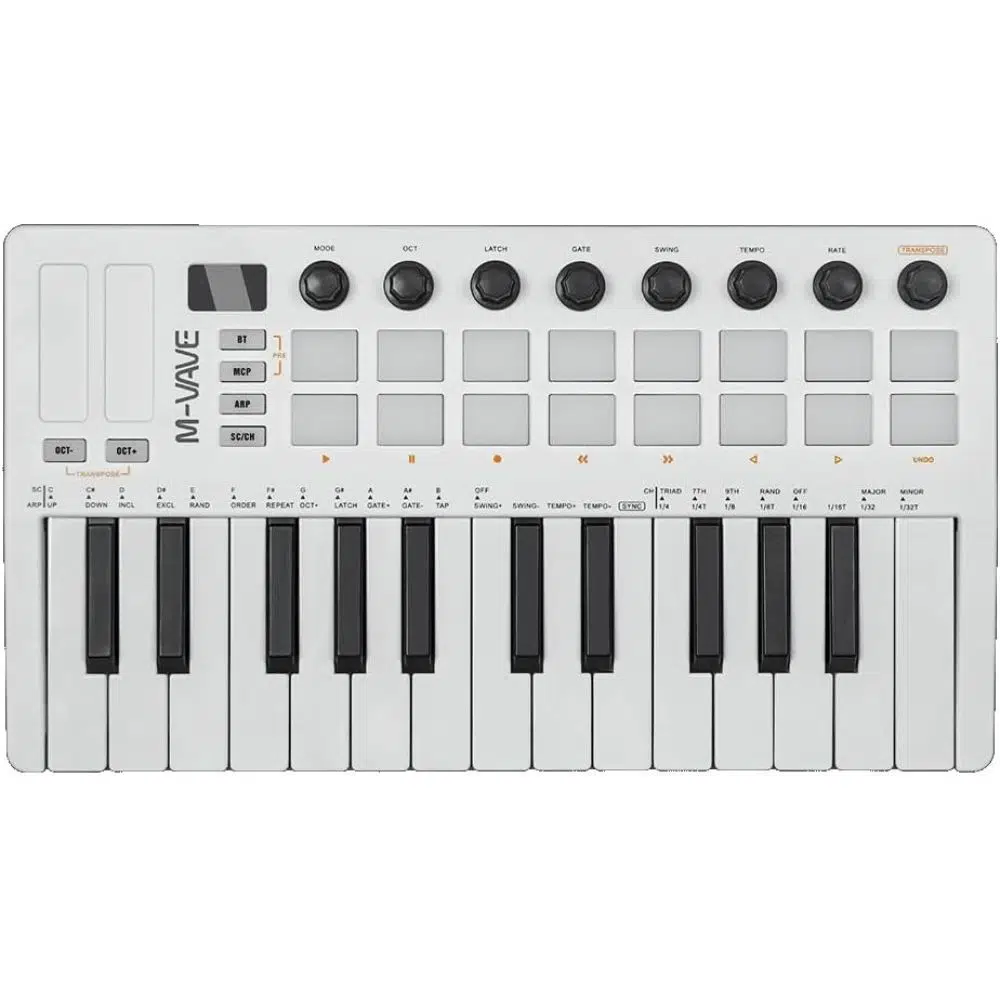 M-Vave SMK 25 MKII – Wireless BT Midi Keyboard Controller M-Vave SMK 25 MKII – Wireless BT Midi Keyboard Controller