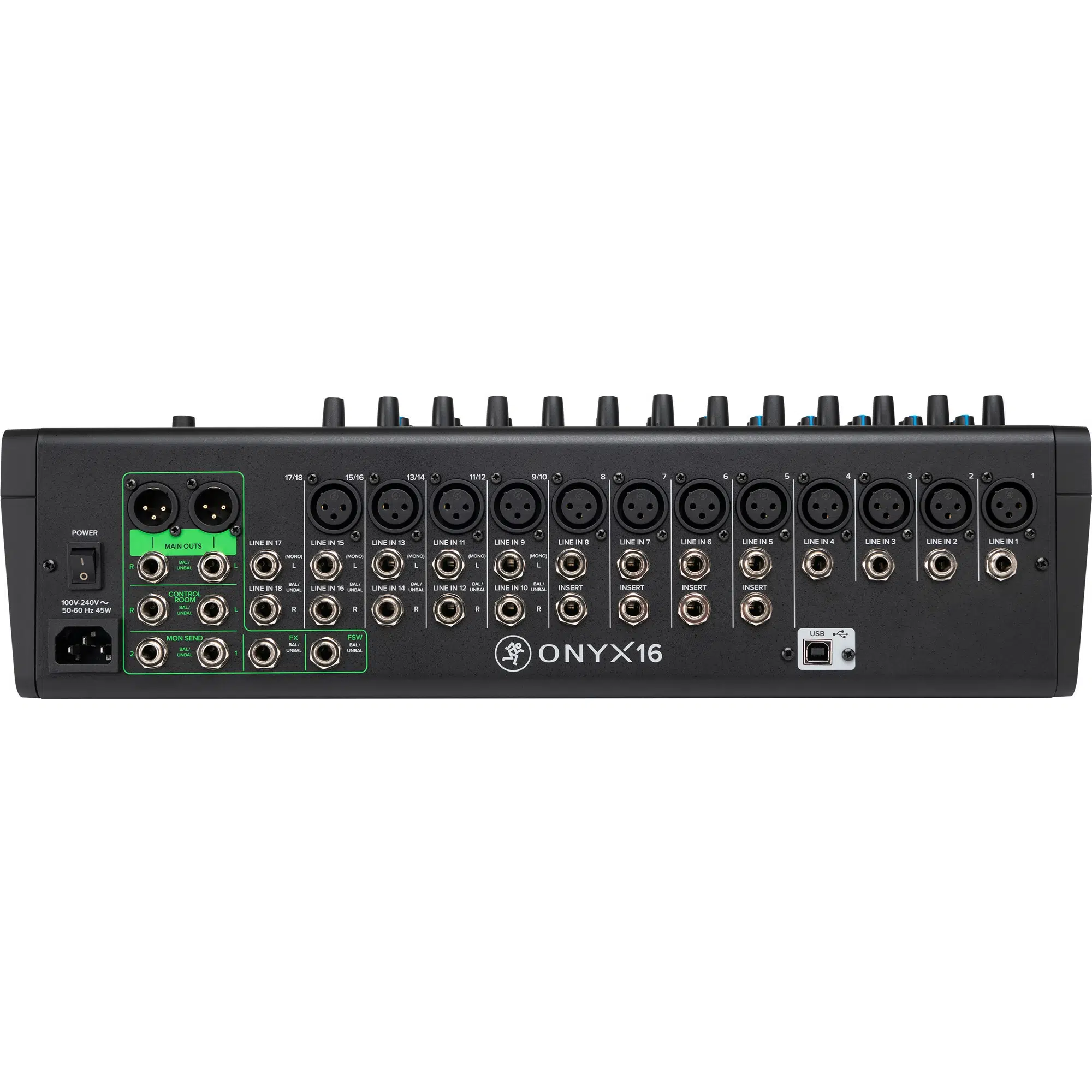 Mackie Onyx16 16-Kanal Analog Mikser (Multi-Track USB) Mackie Onyx16 16-Kanal Analog Mikser (Multi-Track USB)
