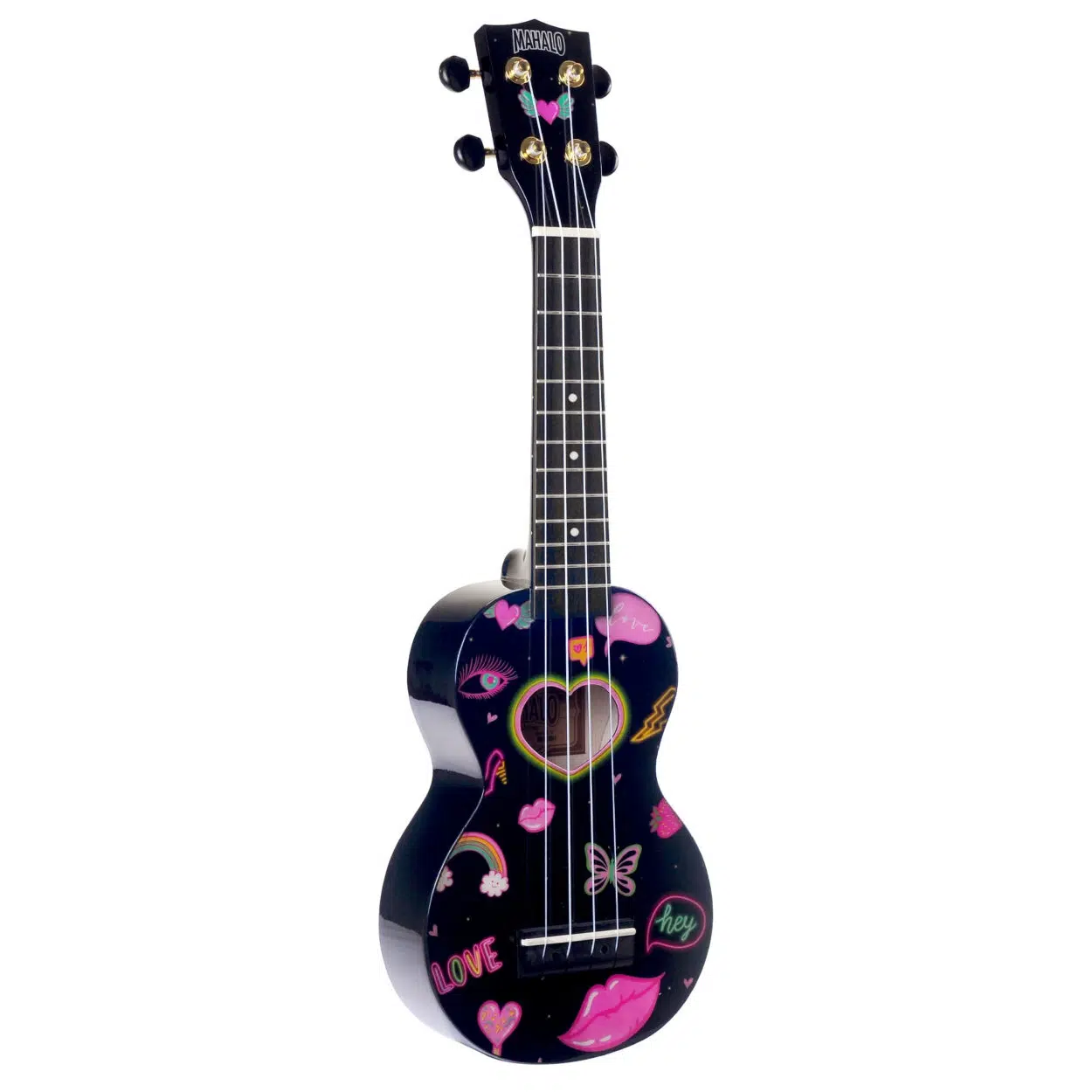 Mahalo Soprano Ukulele (Heart Black) Mahalo Soprano Ukulele (Heart Black)