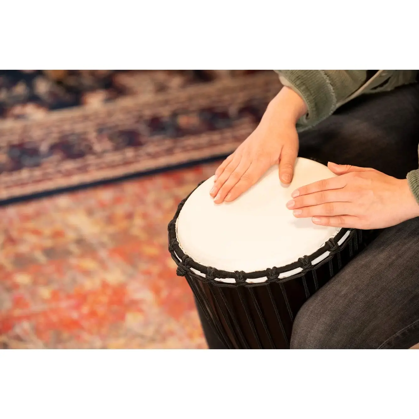 Meinl HDJ1-M Carving African Style 10" Djembe (Dark Brown) Meinl HDJ1-M Carving African Style 10" Djembe (Dark Brown)