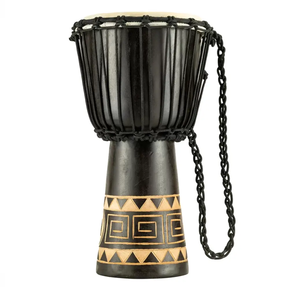 Meinl HDJ1-S Carving African Style 8" Djembe (Dark Brown) Meinl HDJ1-S Carving African Style 8" Djembe (Dark Brown)
