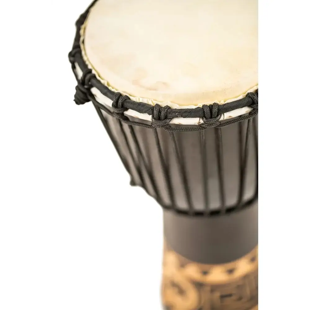 Meinl HDJ1-S Carving African Style 8" Djembe (Dark Brown) Meinl HDJ1-S Carving African Style 8" Djembe (Dark Brown)