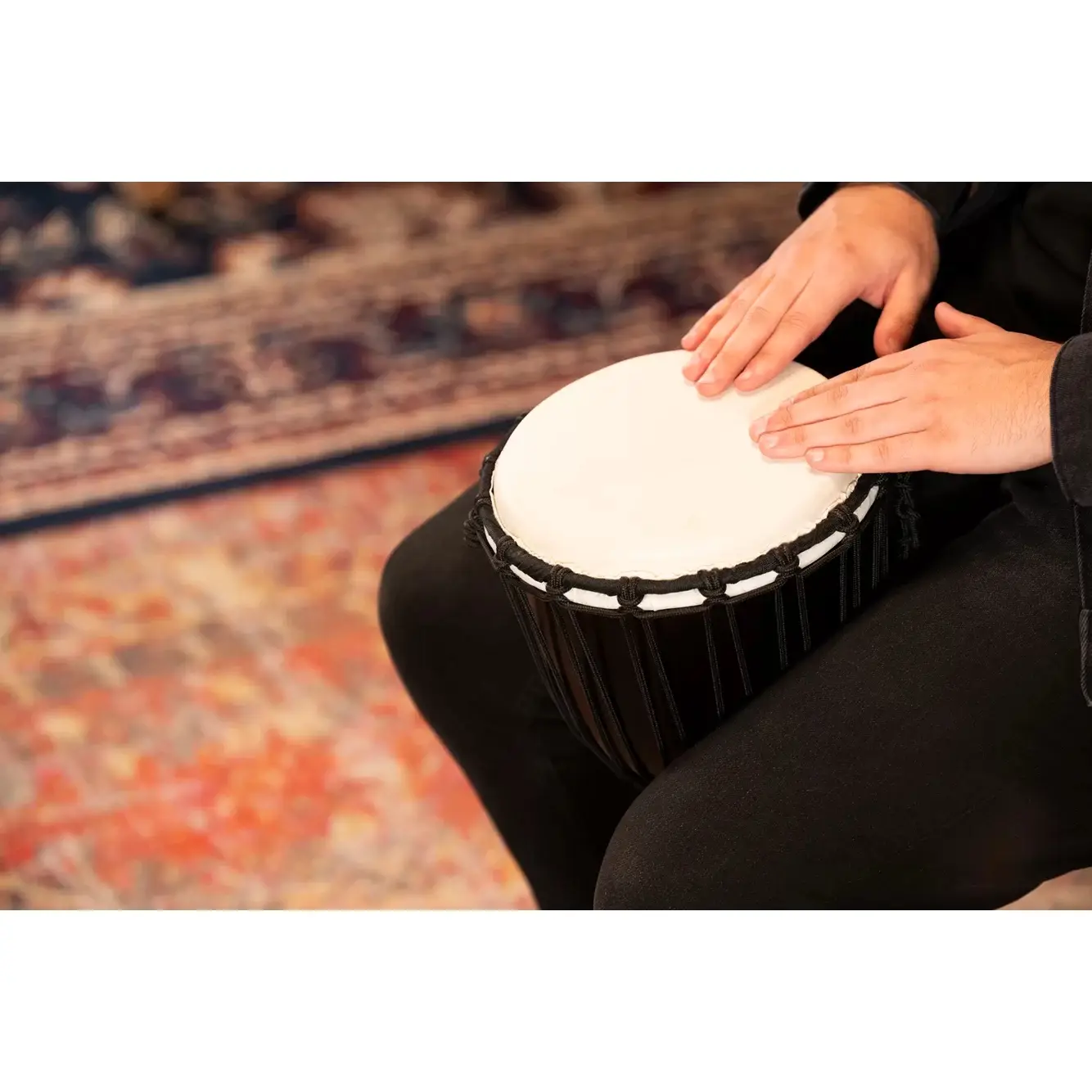 Meinl HDJ1-S Carving African Style 8" Djembe (Dark Brown) Meinl HDJ1-S Carving African Style 8" Djembe (Dark Brown)