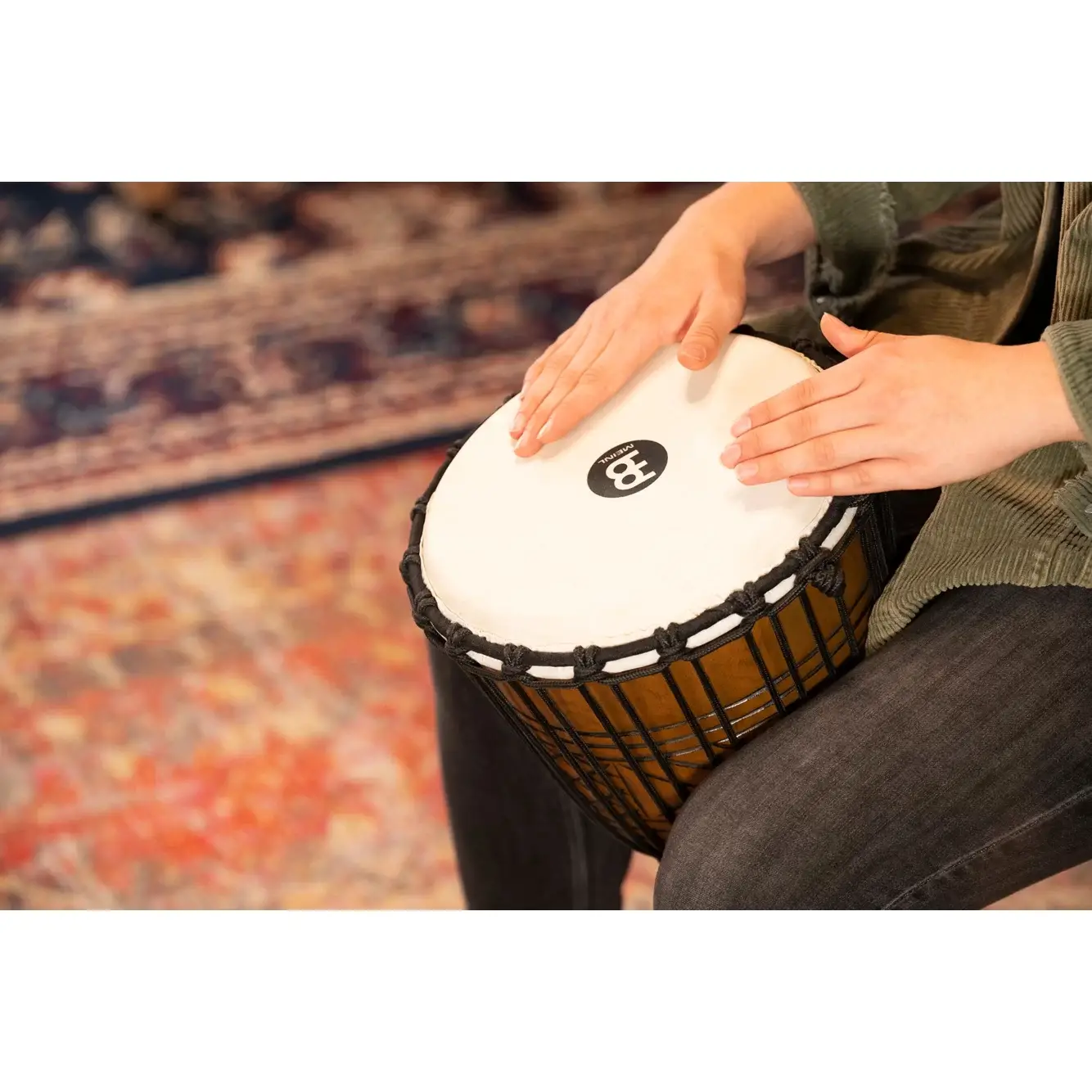 Meinl HDJ17-M Artifact Series 10" Djembe (Wood Brown) Meinl HDJ17-M Artifact Series 10" Djembe (Wood Brown)
