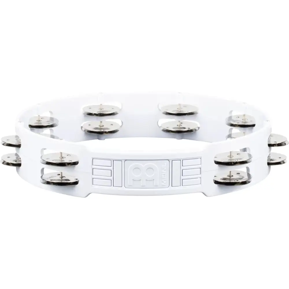 Meinl HTT10WH Stainless Steel Jingle 2-rows 10" Tour Tamburin (Beyaz) Meinl HTT10WH Stainless Steel Jingle 2-rows 10" Tour Tamburin (Beyaz)
