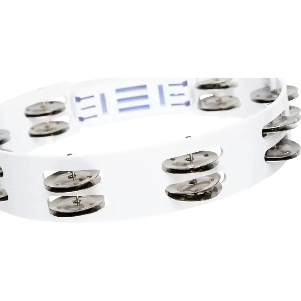 Meinl HTT10WH Stainless Steel Jingle 2-rows 10" Tour Tamburin (Beyaz) Meinl HTT10WH Stainless Steel Jingle 2-rows 10" Tour Tamburin (Beyaz)