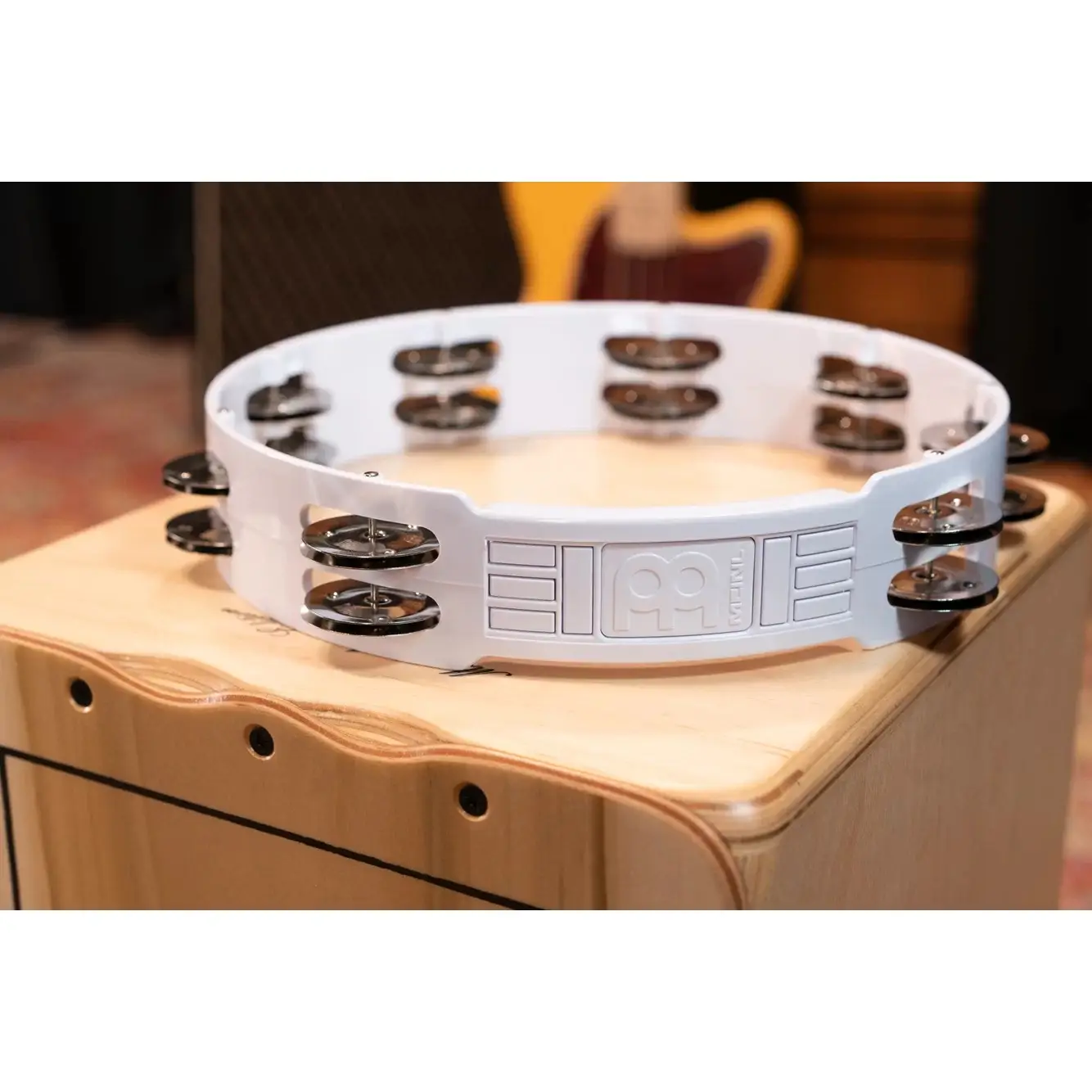 Meinl HTT10WH Stainless Steel Jingle 2-rows 10" Tour Tamburin (Beyaz) Meinl HTT10WH Stainless Steel Jingle 2-rows 10" Tour Tamburin (Beyaz)