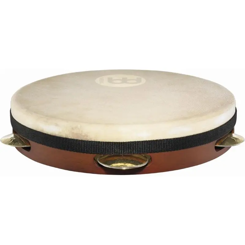 Meinl PA10AB-M 10" Keçi Derisi Pandeiro Tamburin (Antique Brown) Meinl PA10AB-M 10" Keçi Derisi Pandeiro Tamburin (Antique Brown)