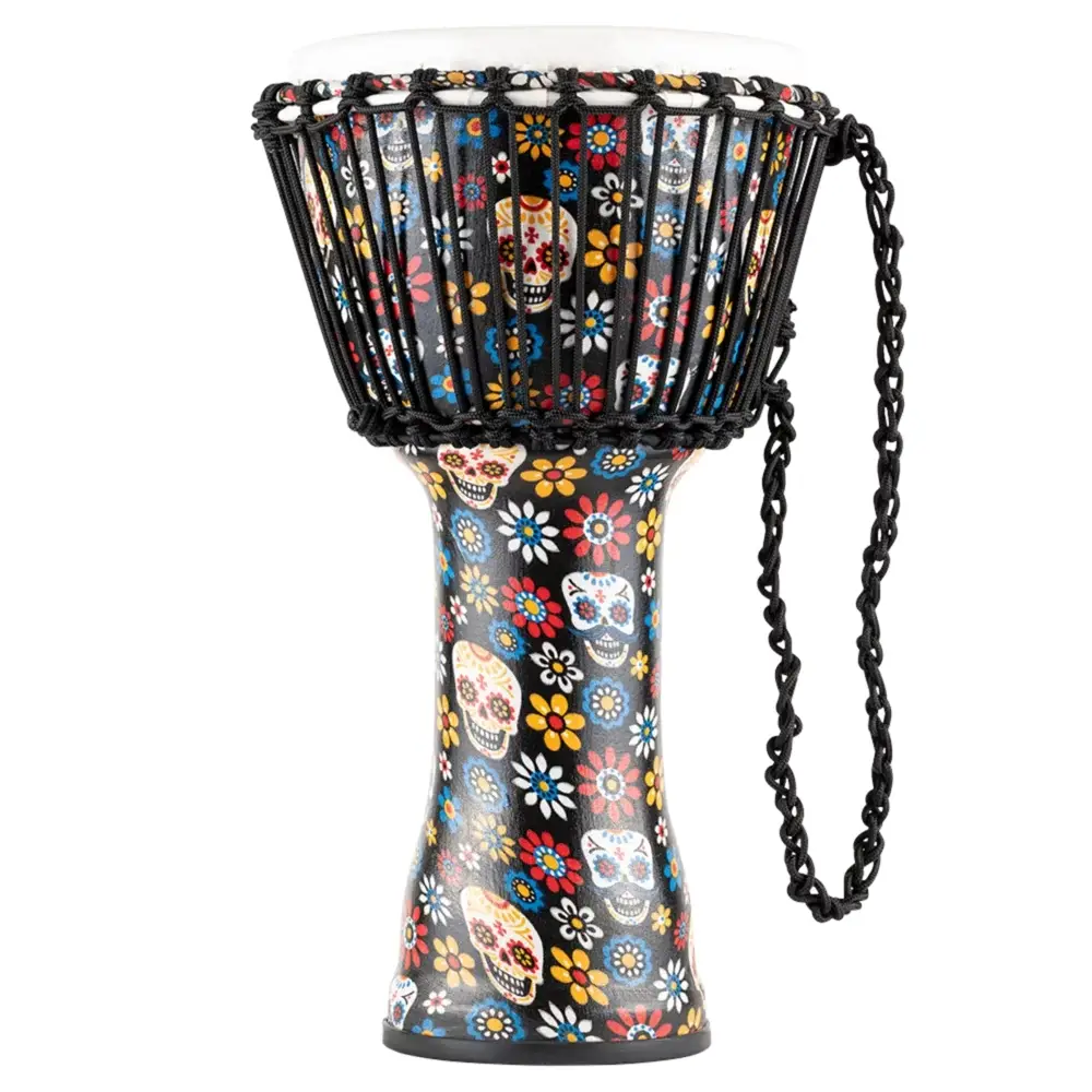 Meinl PADJ7-M-F Travel Series 10" Djembe (Day Of The Dead Finish) Meinl PADJ7-M-F Travel Series 10" Djembe (Day Of The Dead Finish)