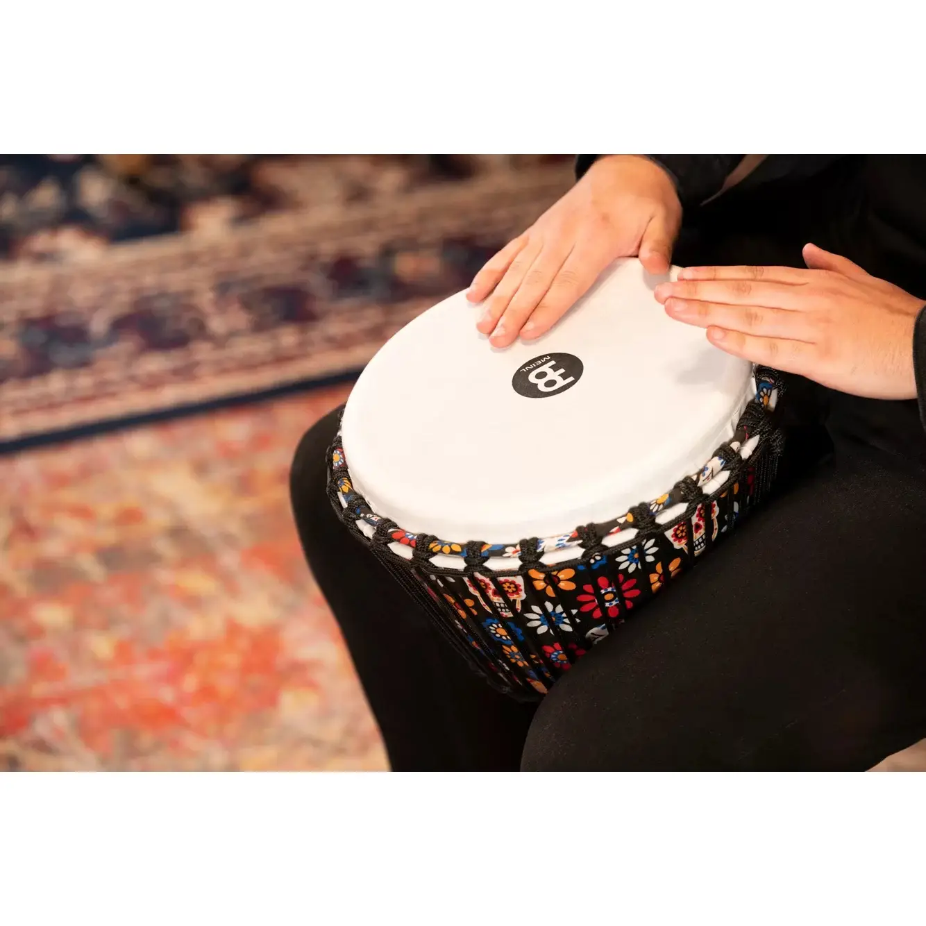 Meinl PADJ7-M-F Travel Series 10" Djembe (Day Of The Dead Finish) Meinl PADJ7-M-F Travel Series 10" Djembe (Day Of The Dead Finish)