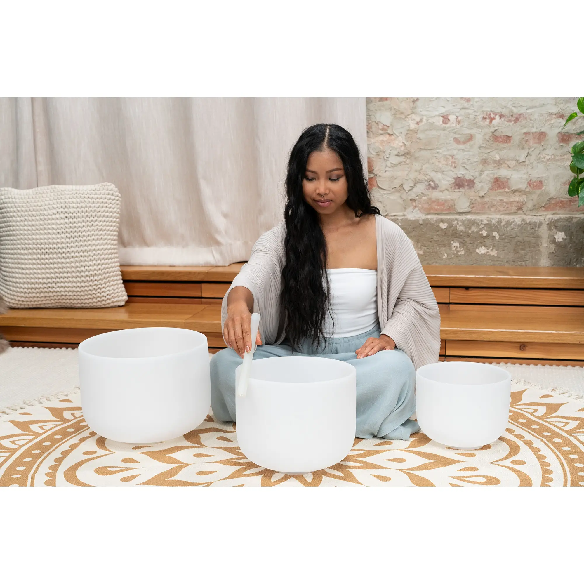 Meinl Sonic Energy 3-parça Crystal Singing Bowl Set (A4 / F4 / D4, 432 Hz) Meinl Sonic Energy 3-parça Crystal Singing Bowl Set (A4 / F4 / D4, 432 Hz)