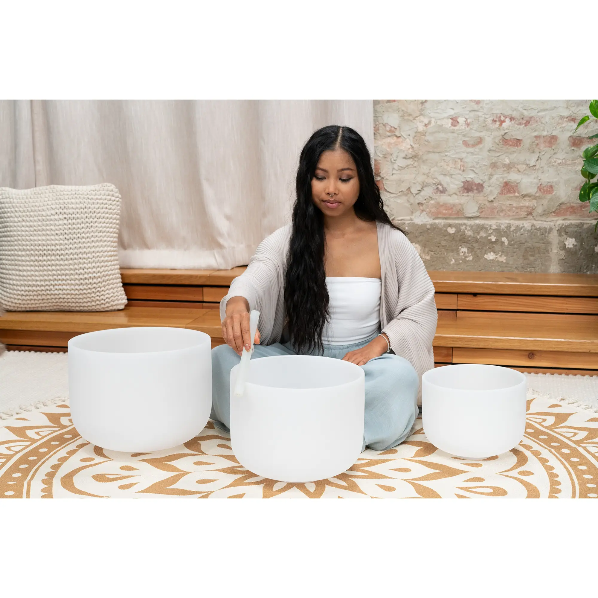Meinl Sonic Energy 3-Parça Crystal Singing Bowl Set (G4 / E4 / C4, 432 Hz) Meinl Sonic Energy 3-Parça Crystal Singing Bowl Set (G4 / E4 / C4, 432 Hz)