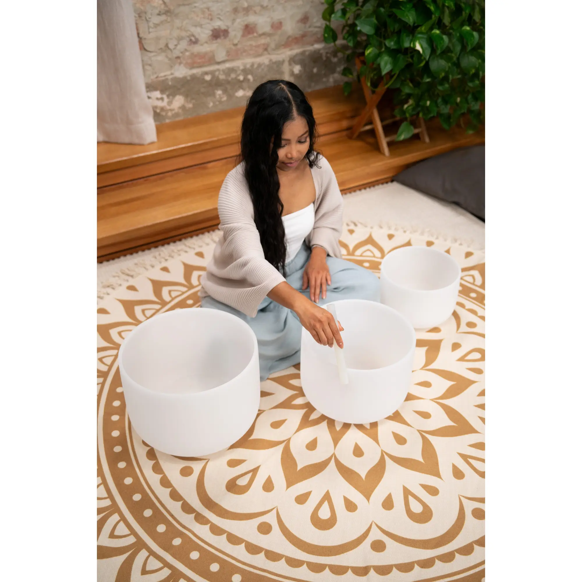 Meinl Sonic Energy 3-Parça Crystal Singing Bowl Set (G4 / E4 / C4, 432 Hz) Meinl Sonic Energy 3-Parça Crystal Singing Bowl Set (G4 / E4 / C4, 432 Hz)
