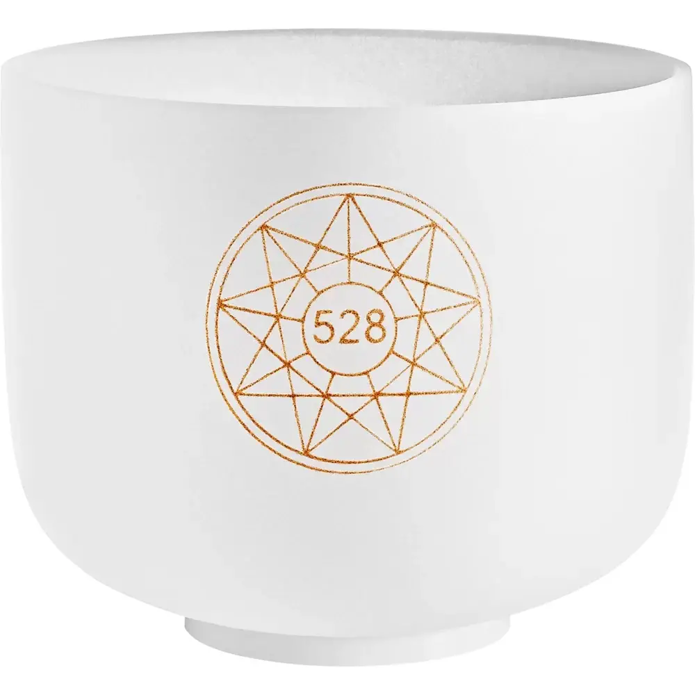 Meinl Sonic Energy SOLCSB8-528 Solfeggio 528 Hz / C5 Mi 528 Hz,8" Crystal Singing Bowl (Quartz)
