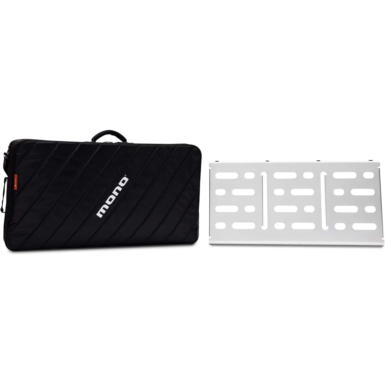 Mono PFX-PB-L-SLV-BDL Large Pedalboard Silver & Touraccessory Case 2.0 Mono PFX-PB-L-SLV-BDL Large Pedalboard Silver & Touraccessory Case 2.0