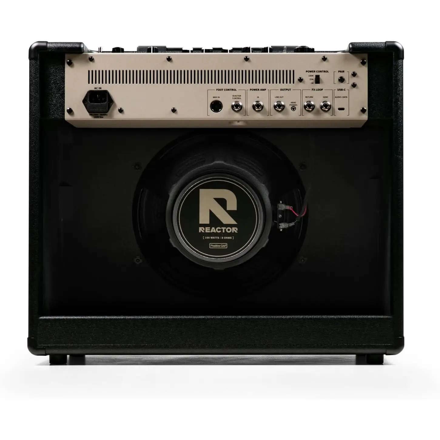 Positive Grid Reactor 100W 1x12" Yapay Zekâ Destekli Gitar Amfisi (Siyah) Positive Grid Reactor 100W 1x12" Yapay Zekâ Destekli Gitar Amfisi (Siyah)