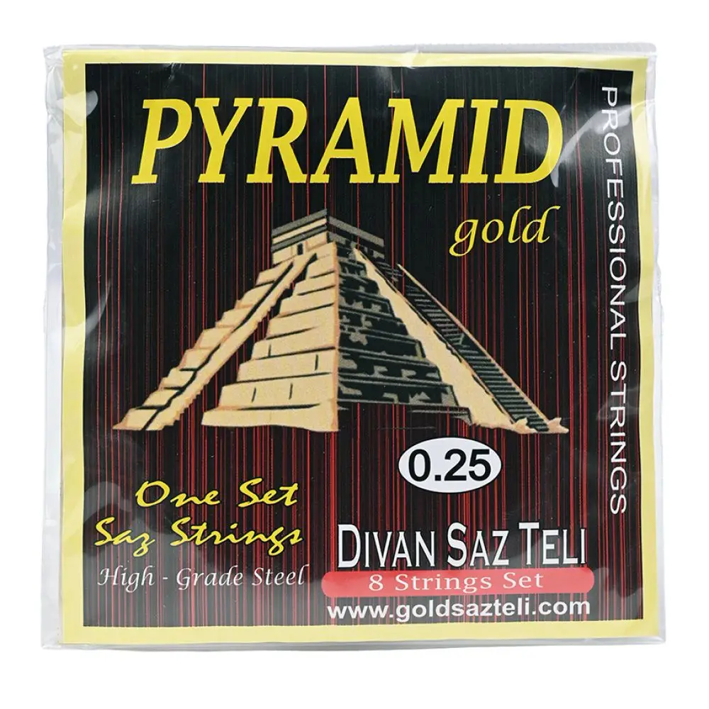 Pyramid Gold 0.25 Divan Saz Teli (8 Tel)