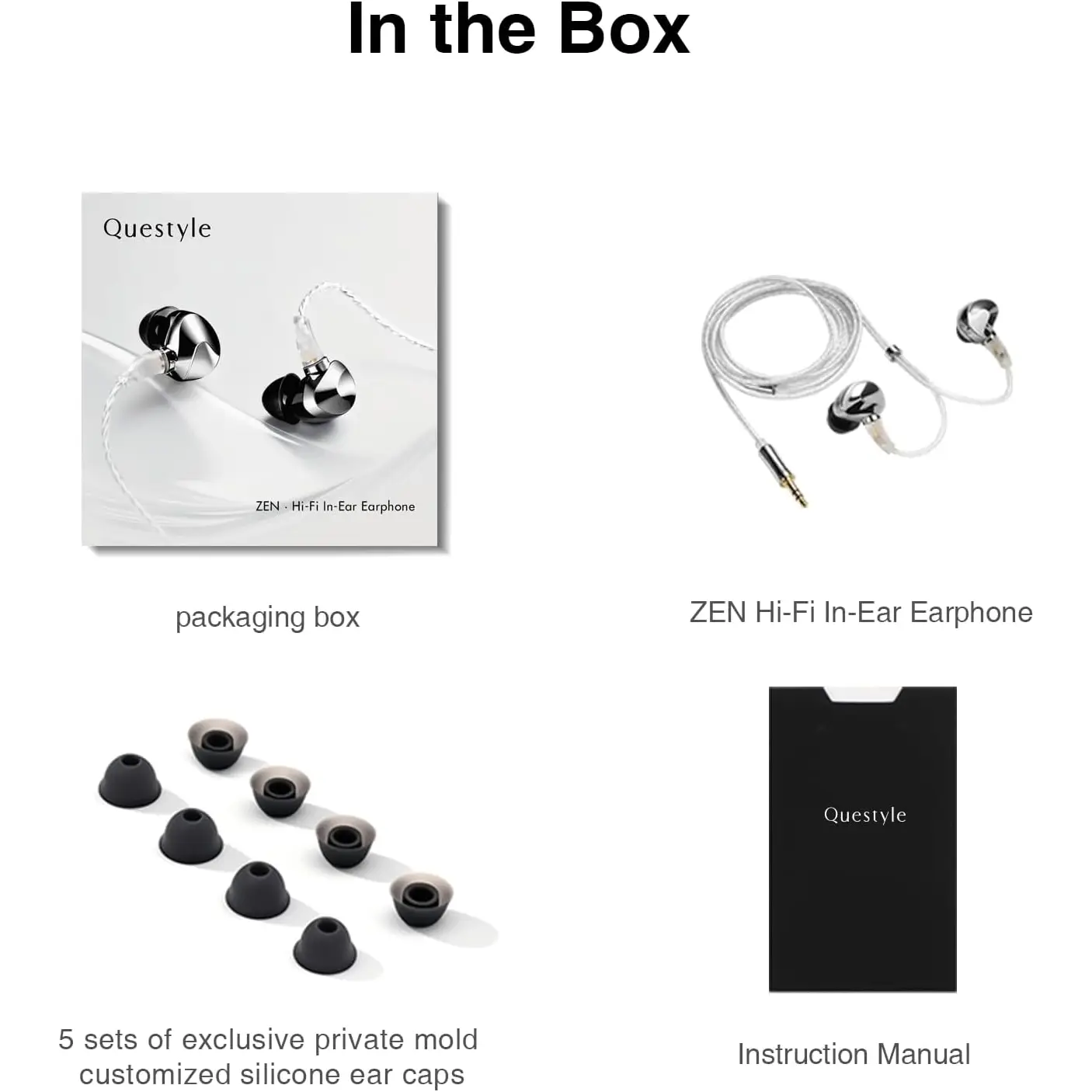 Questyle ZEN In-Ear Kulaklık Questyle ZEN In-Ear Kulaklık
