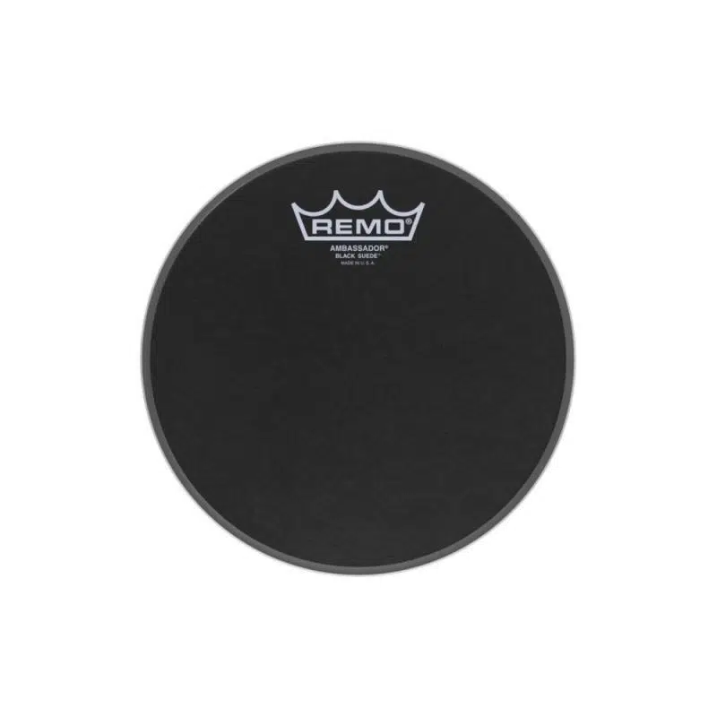 REMO AMBASSADOR® BLACK SUEDE 8 inç Davul Derisi