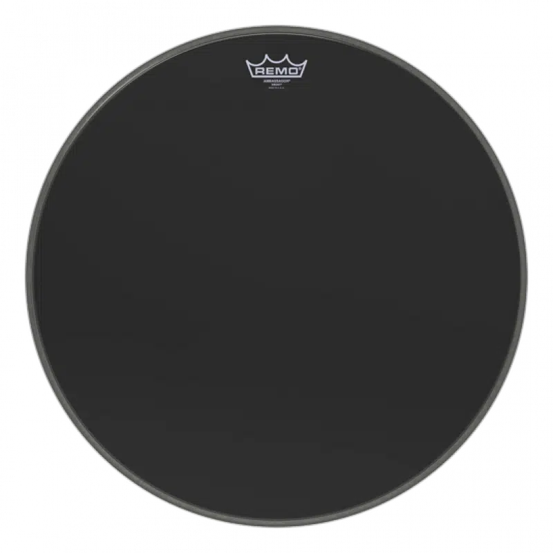 REMO ES-1020-00 20 inç AMBASSADOR® EBONY Bas Davul Derisi