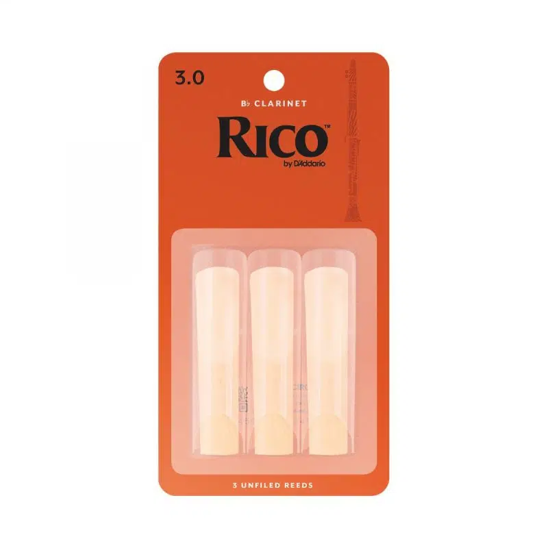 Rico Royal Rca0330 Bb Klarnet Kamışı, (3’lü Paket), No:3 Rico Royal Rca0330 Bb Klarnet Kamışı, (3’lü Paket), No:3