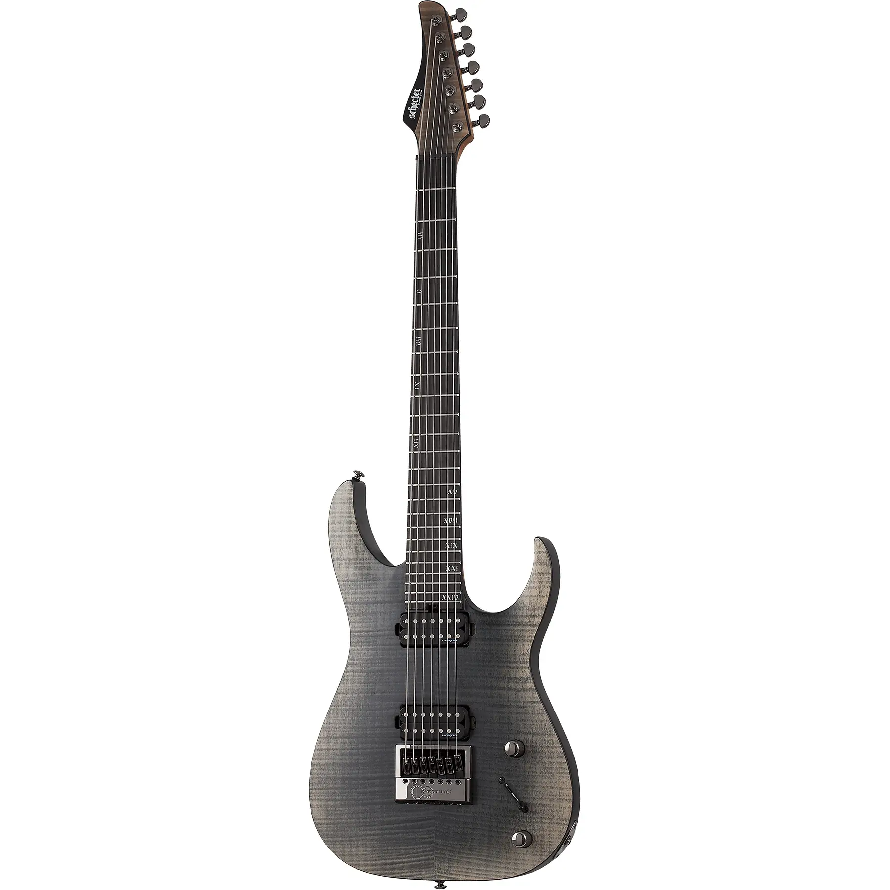 Schecter Banshee Mach-7 Evertune 7 Telli Elektro Gitar (Fallout Burst)