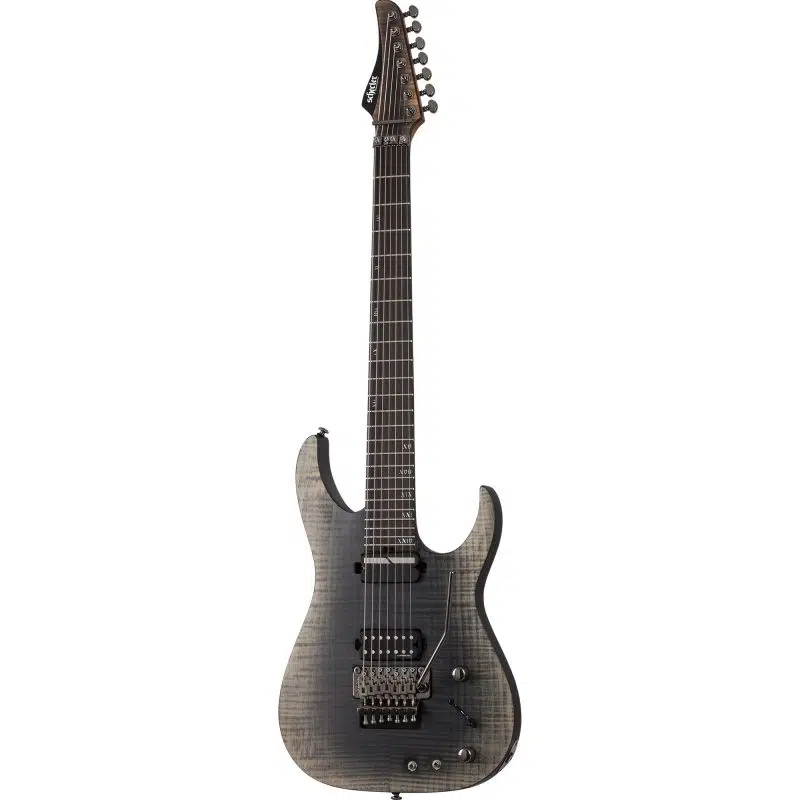 Schecter Banshee Mach-7 FR S 7 Telli Elektro Gitar (Fallout Burst)