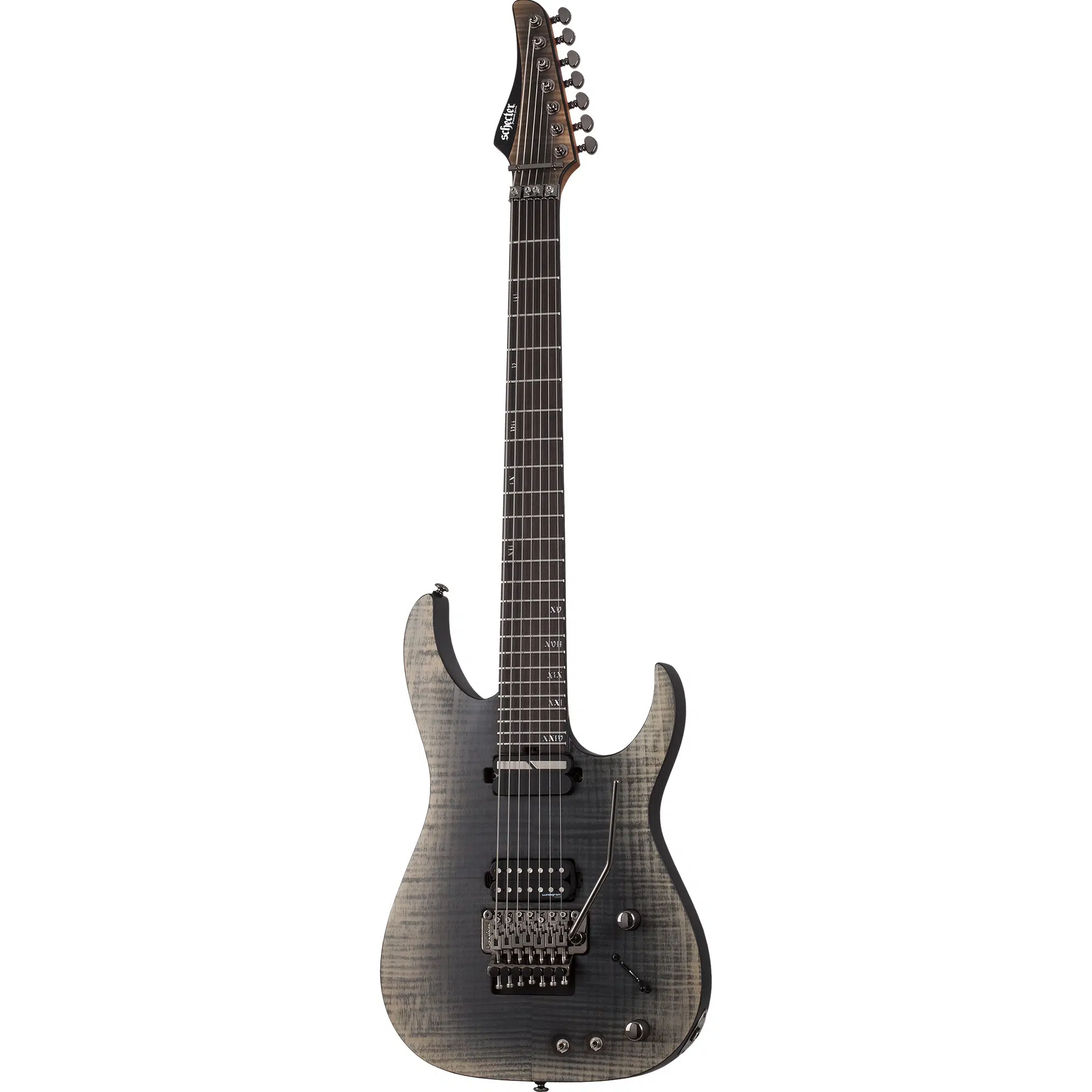 Schecter Banshee Mach-7 FR S 7 Telli Elektro Gitar (Fallout Burst) Schecter Banshee Mach-7 FR S 7 Telli Elektro Gitar (Fallout Burst)