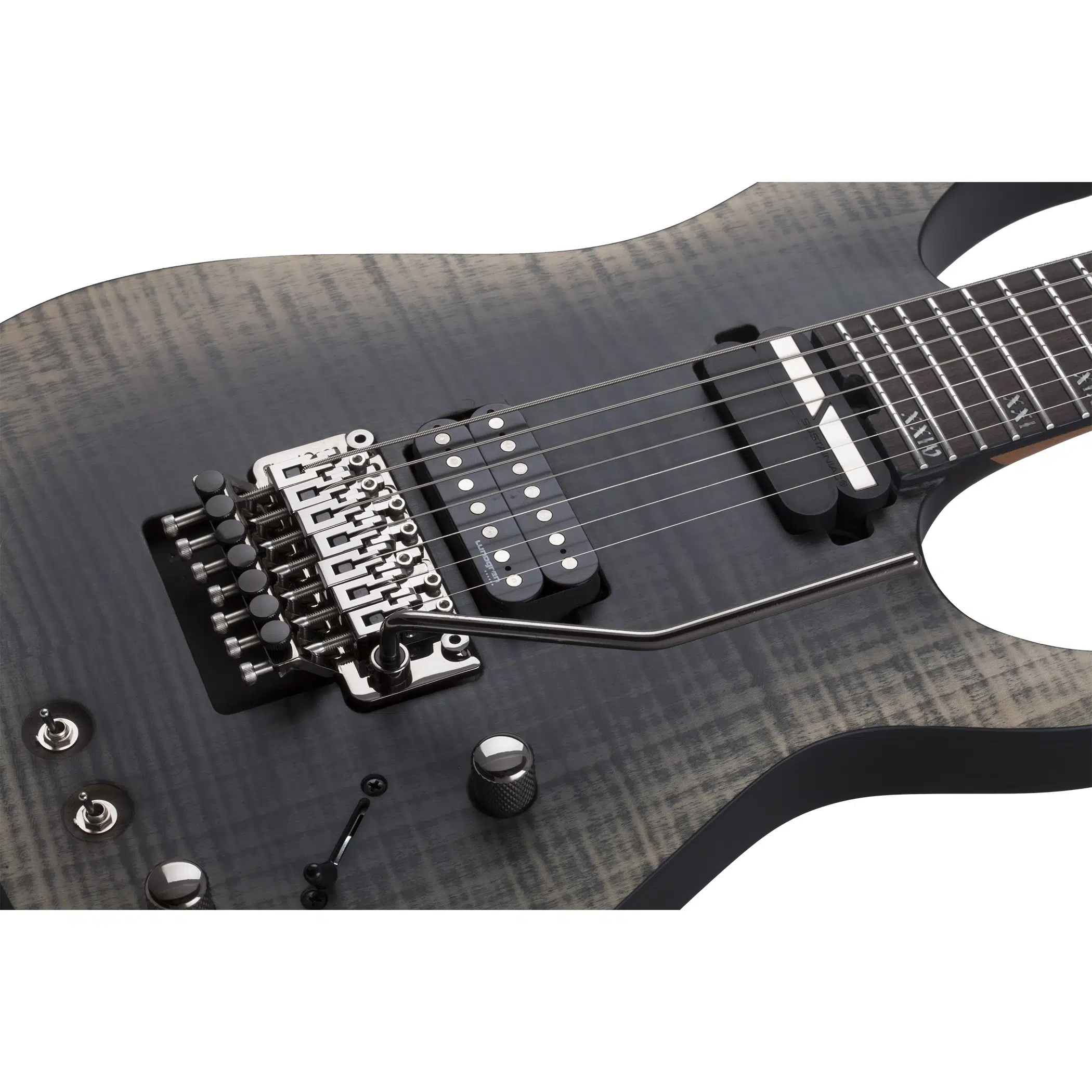 Schecter Banshee Mach-7 FR S 7 Telli Elektro Gitar (Fallout Burst) Schecter Banshee Mach-7 FR S 7 Telli Elektro Gitar (Fallout Burst)