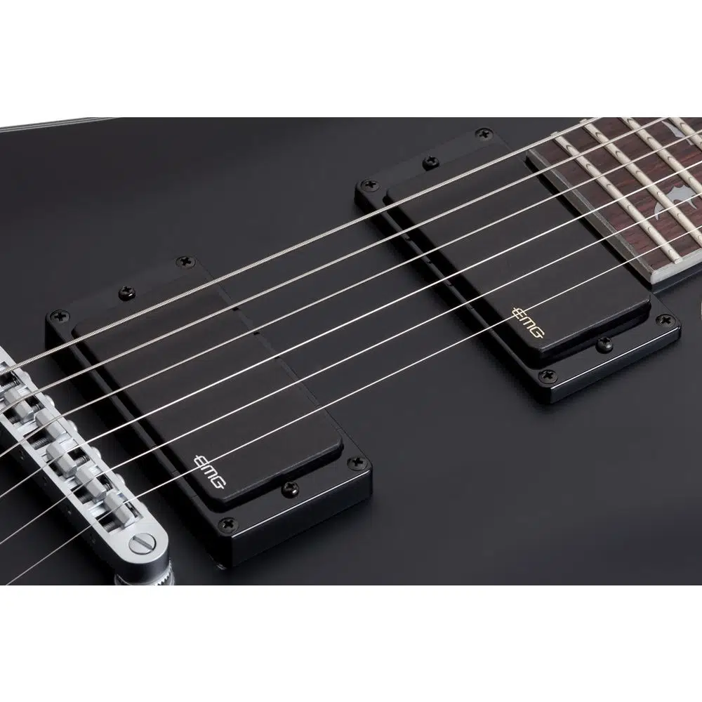 Schecter Damien Platinum-6 Elektro Gitar (Mat Siyah) Schecter Damien Platinum-6 Elektro Gitar (Mat Siyah)