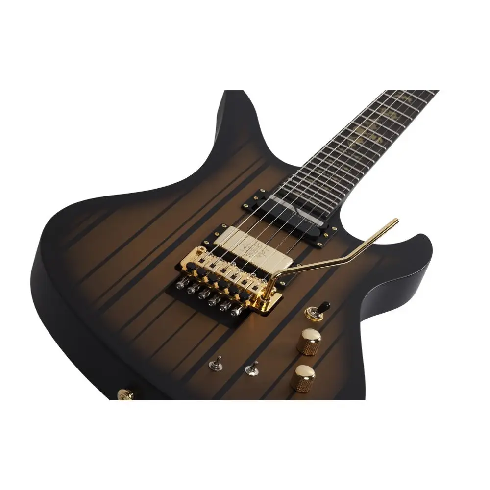 Schecter Synyster Custom FR Elektro Gitar (Satin Gold Burst) Schecter Synyster Custom FR Elektro Gitar (Satin Gold Burst)
