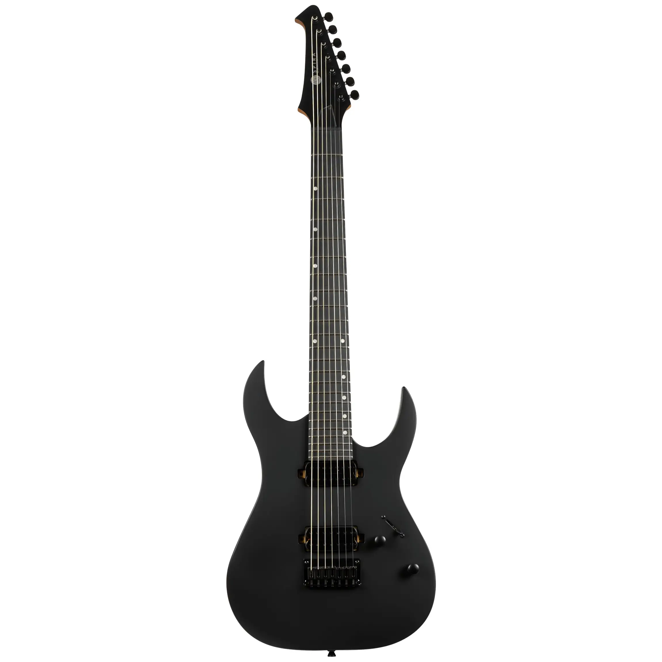 Spira S-407MBK 7 Telli Elektro Gitar (Mat Siyah)