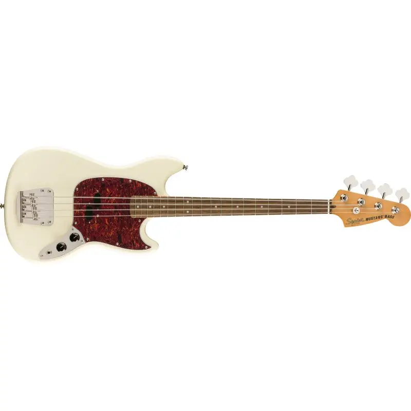 Squier Classic Vibe 60s Mustang Bass Laurel Klavye Olympic White Bas Gitar