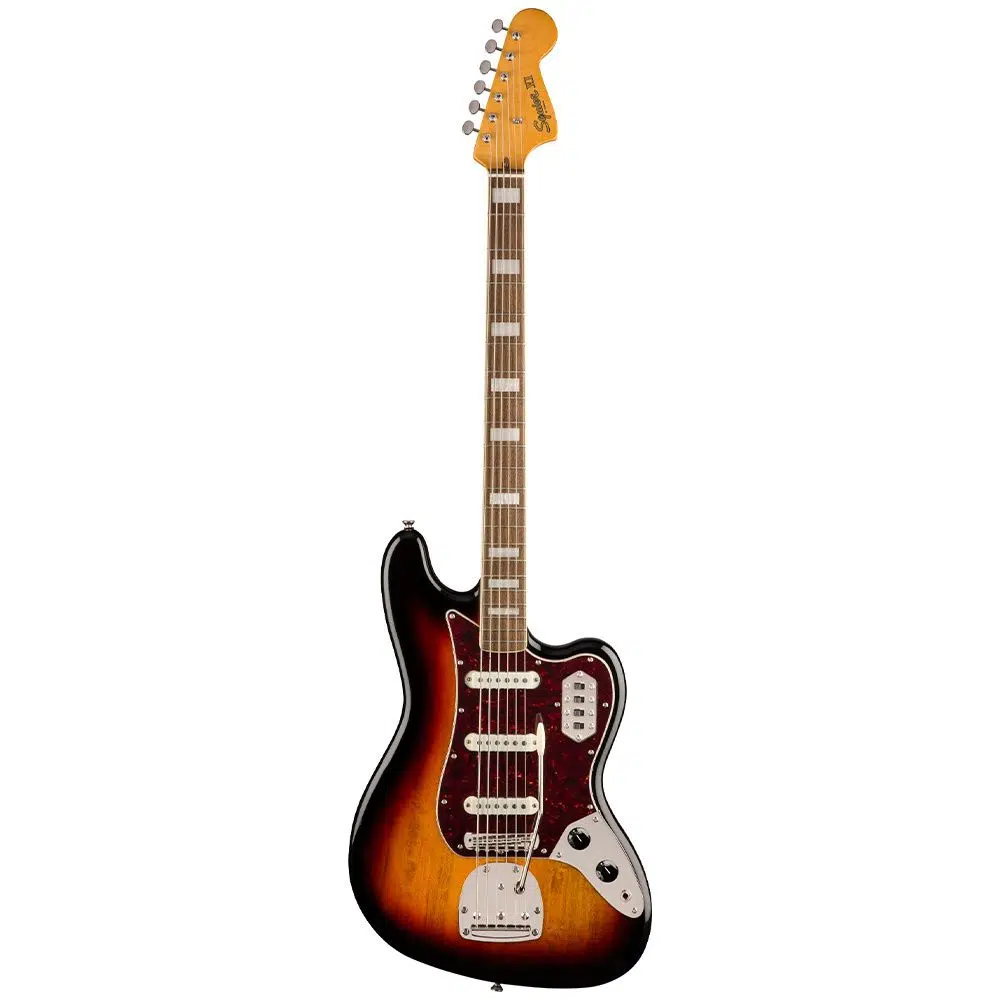 Squier Classic Vibe Bass VI Laurel Klavye 3 Ton Sunburst 6 Telli Bas Gitar Squier Classic Vibe Bass VI Laurel Klavye 3 Ton Sunburst 6 Telli Bas Gitar